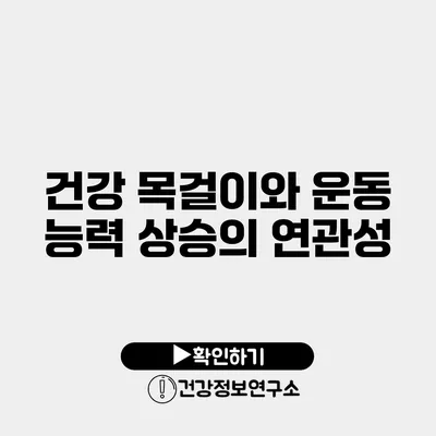 건강 목걸이와 운동 능력 상승의 연관성