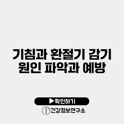 기침과 환절기 감기 원인 파악과 예방