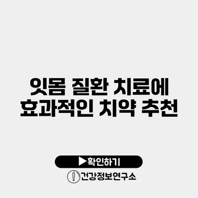 잇몸 질환 치료에 효과적인 치약 추천