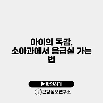 아이의 독감, 소아과에서 응급실 가는 법