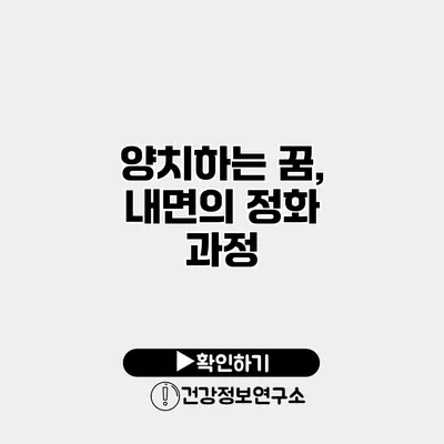 양치하는 꿈, 내면의 정화 과정