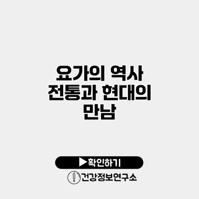 요가의 역사 전통과 현대의 만남